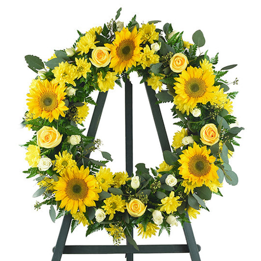 Golden Memorial Wreath