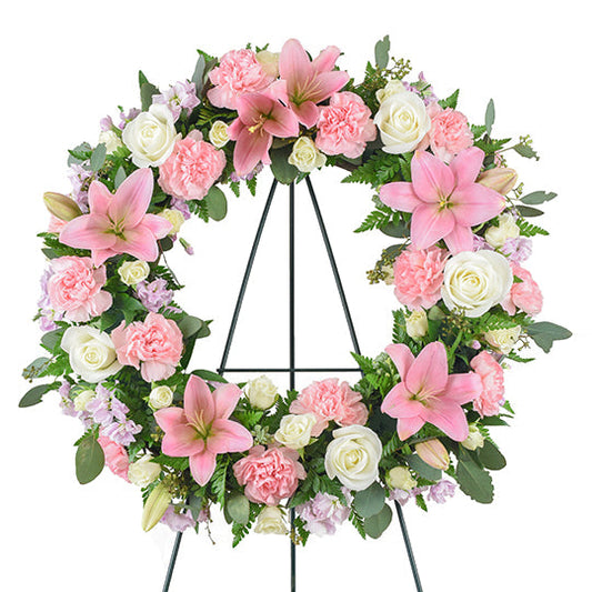 Pale Garden Wreath