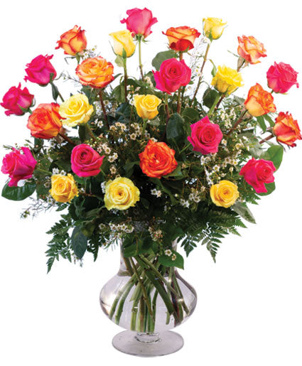 24 Mixed Roses