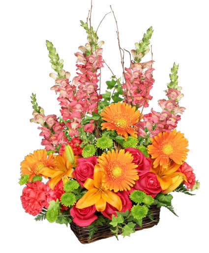 Brilliant Blooms Basket