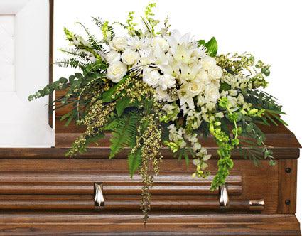 Garden Elegance Casket Spray - Clayton Florist: The Florist At Plantation