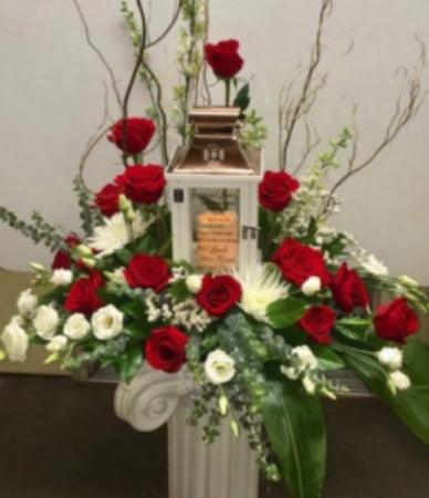 Large Keepsake Lantern Arrangement - Clayton Florist: The Florist At Plantation