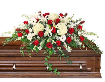 Peace Always Casket Spray - Clayton Florist: The Florist At Plantation