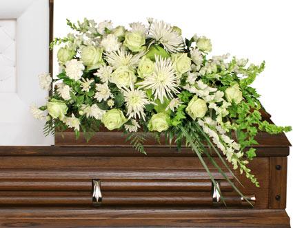 Quiet Commemoration Casket Spray - Clayton Florist: The Florist At Plantation