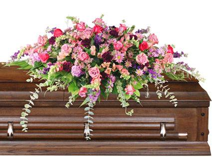 Divine Destination Casket Spray - Clayton Florist: The Florist At Plantation