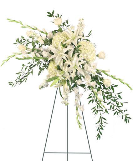 Tranquil Standing Spray - Clayton Florist: The Florist At Plantation