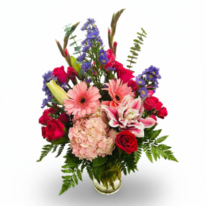 Blush & Berry Vase Arrangement