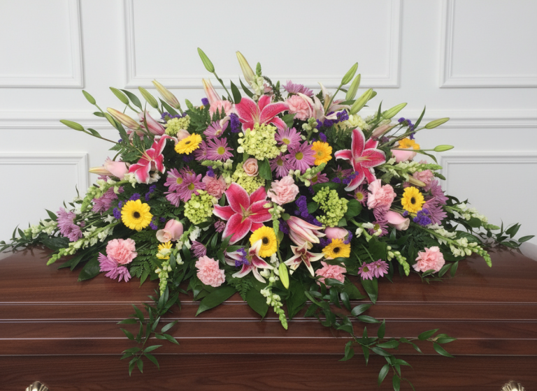 Casket Sprays from Selma Flower Co.