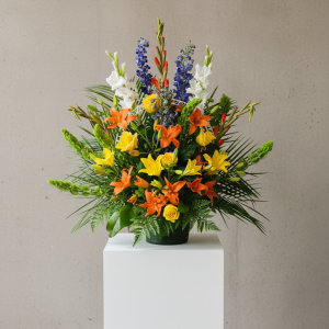Bright Light Funeral Basket