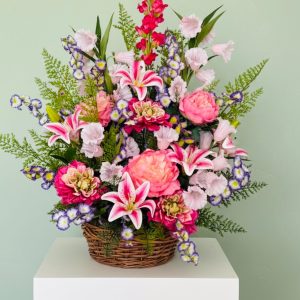 Garden Charm Basket | Faux Arrangement