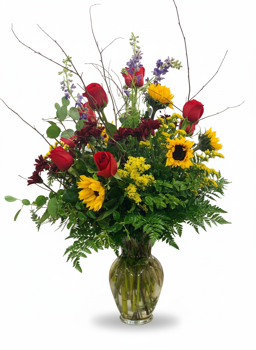 Sunflower Meadow Vase