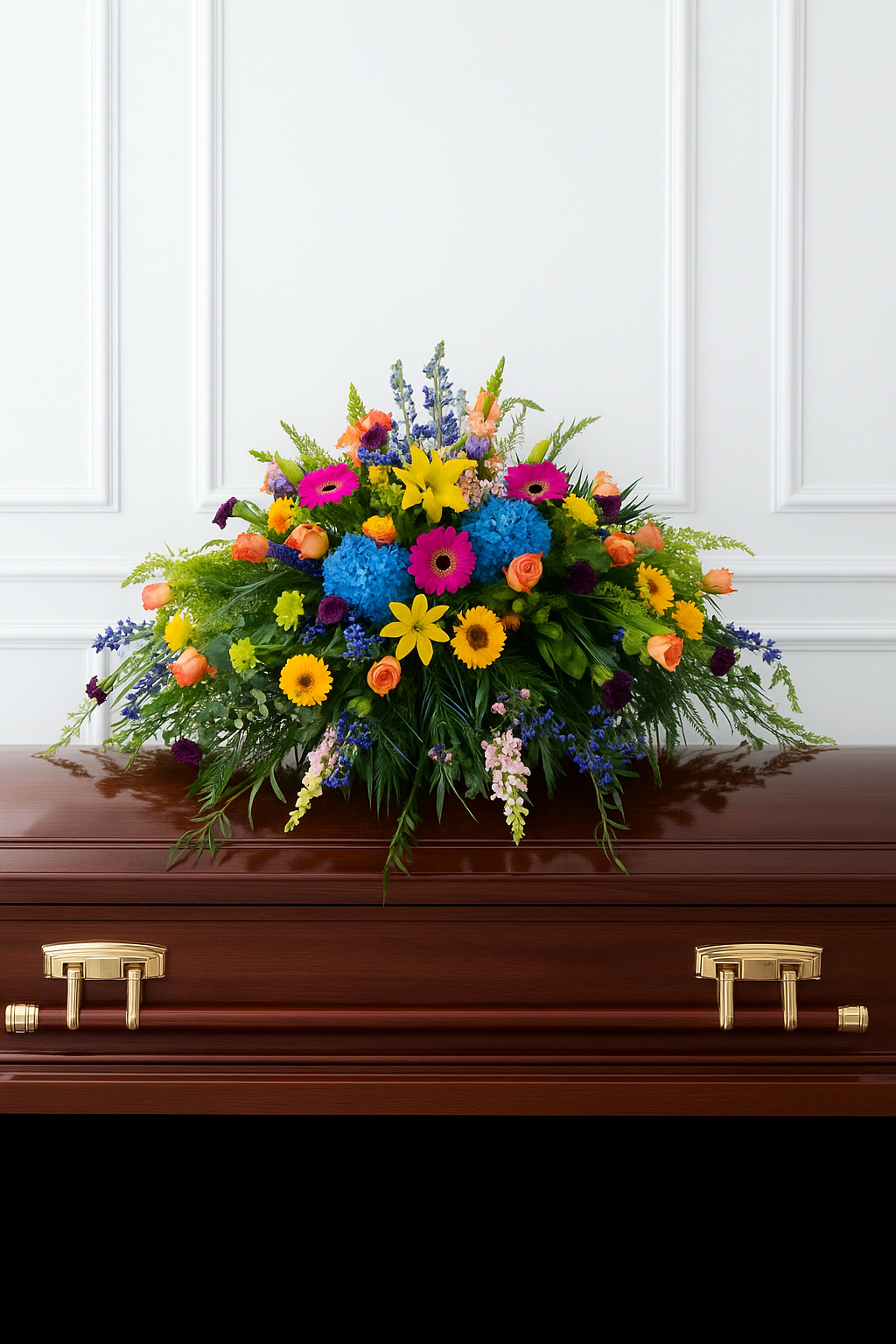 Vibrant Celebration Casket Spray
